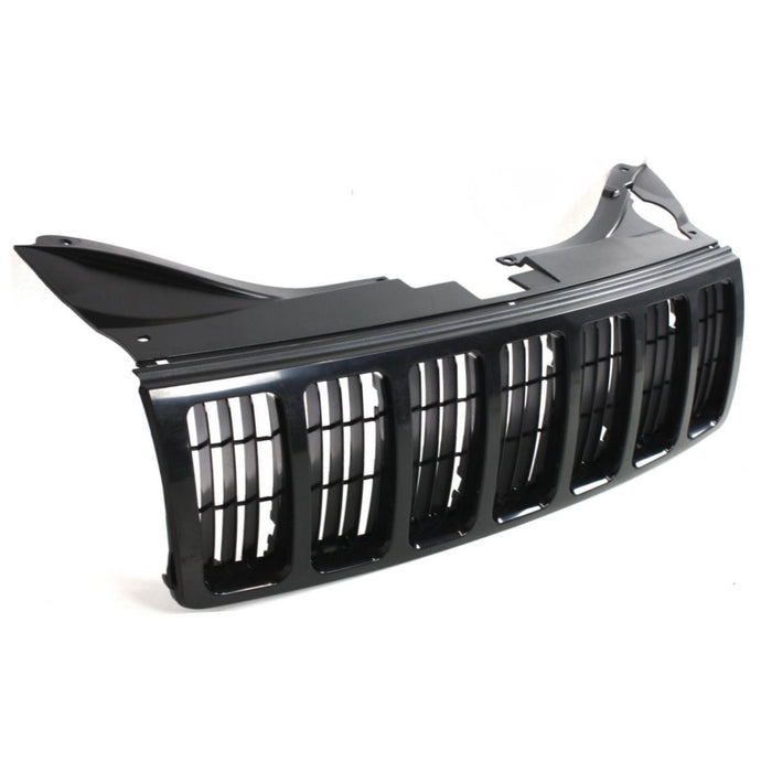 CarPartsDepot, SUV Front Painted Black Grille 2PCS Style Raw Black Cross Bar Insert, 400-26606 CH1200283 5JF941XRAE