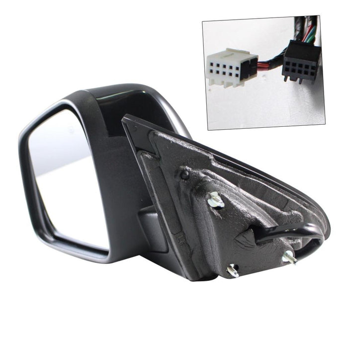 New Replacement Parts Front Left Driver Side Power Heated Manual Folding W/O Blind Spot Detection Side View Door Mirror Compatible With JEEP Cherokee SRT-8 Fits CH1320360 1WW45WS2AB