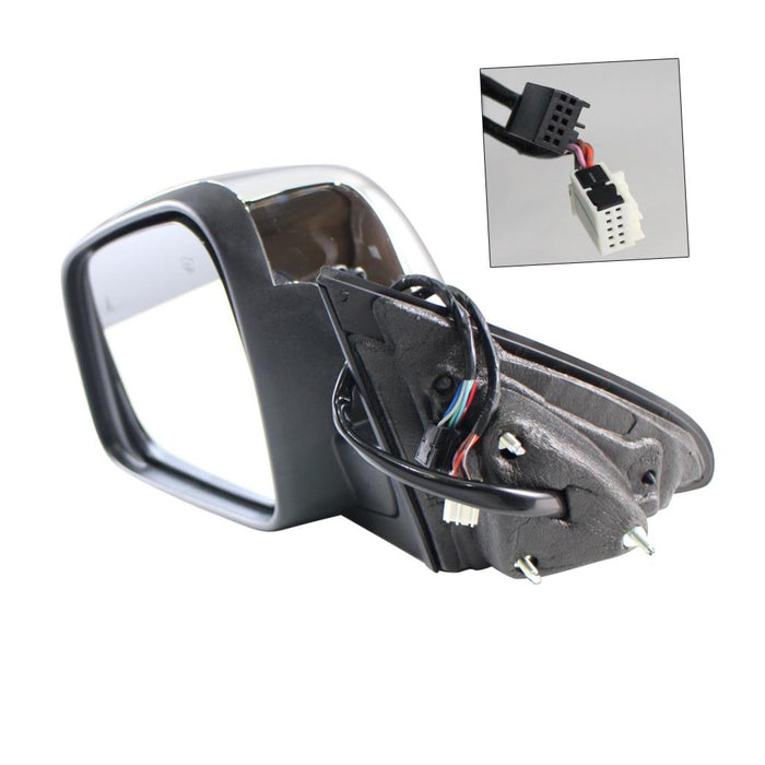 Crash Parts Plus Driver Side Chrome Heated Mirror for 2011-2015 Jeep Grand Cherokee