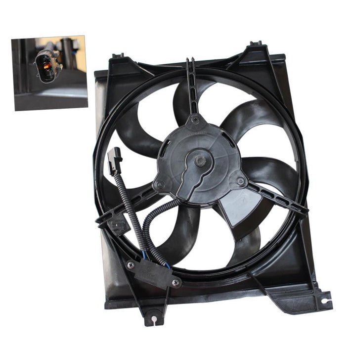 New Replacement Parts Front Cooling Fan Assembly Compatible With KIA Rio5 Rio Fits KI3120101 997351G000