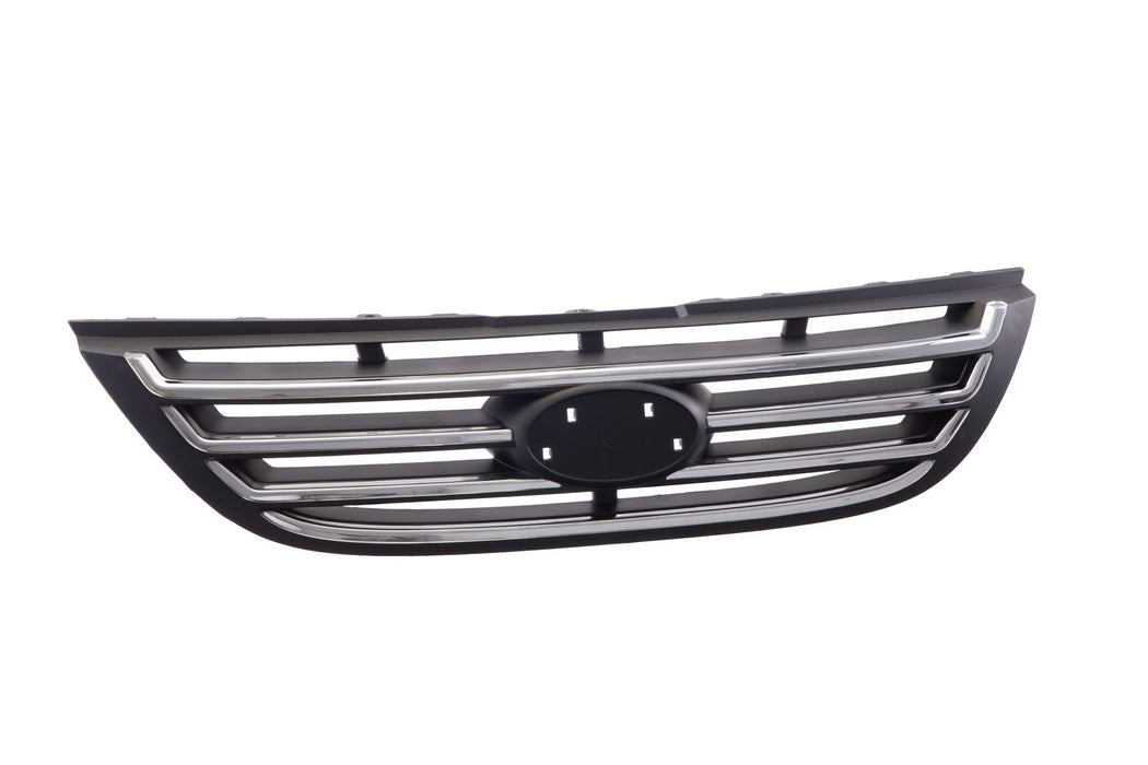 New Front Chrome Black Grille Grill Replacement Include Molding Compatible With KIA Spectra Fits KI1200127 863502F500