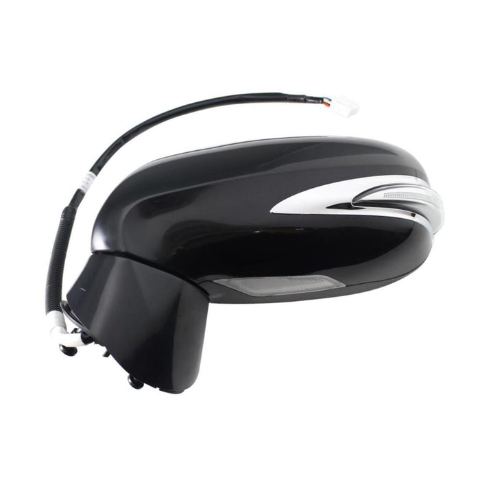 CarPartsDepot New Replacement Parts Front Left Driver Side Power Heated With Puddle Lamp With Signal Lamp With Memory Side View Door Mirror Compatible With LEXUS ES350