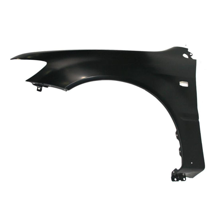 CarPartsDepot, Black Primered Steel Driver Side Front Fender Assembly Replacement Left L/H, 371-35991-01 MI1240151 MR555075