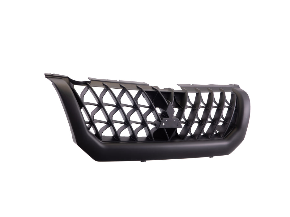 JustDrivably Replacement Parts Front Grille Grill Assembly With Black Shell With Black Insert Compatible With Mitsubishi Montero Sport 2000 2001
