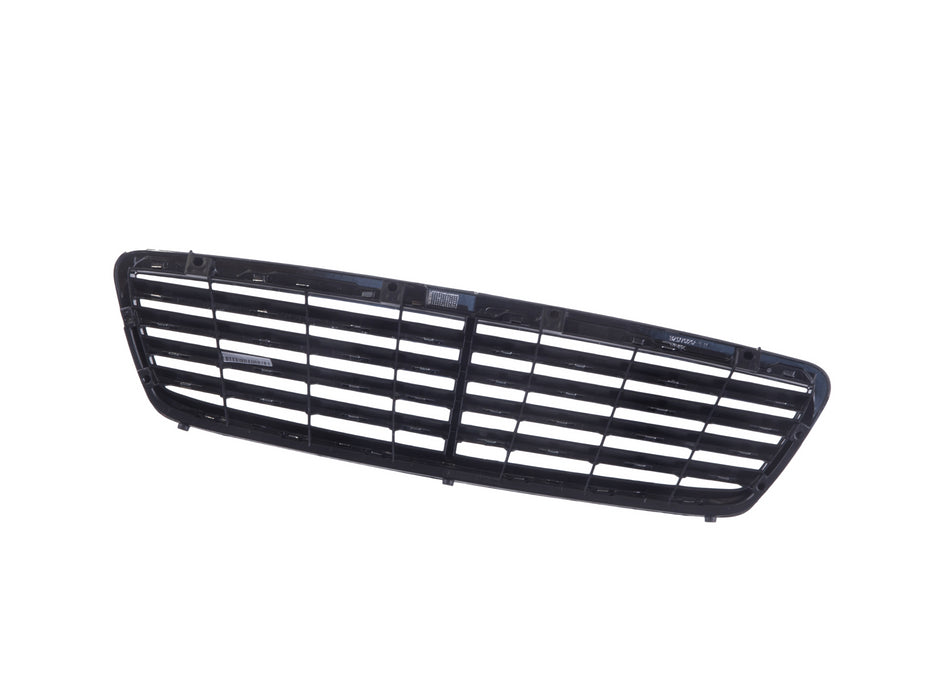 JustDrivably Replacement Parts Front Grille Grill Assembly With Chrome Shell Molding With Black Insert Compatible With Mercedes-Benz W203 C-Class C240 C320 C32 AMG C230 C280 C350 2001-2007