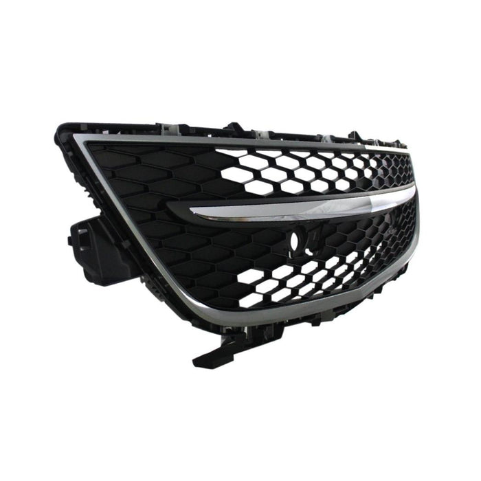 Bumper Grille compatible with 2010-2012 Mazda CX-9 Center Chrome Plastic