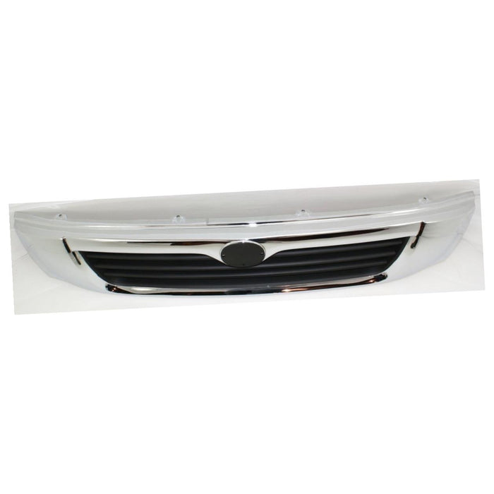 CarPartsDepot 400-31360, Grill Grille Chrome Frame Painted Black Bar Insert MA1200154 1F0150710