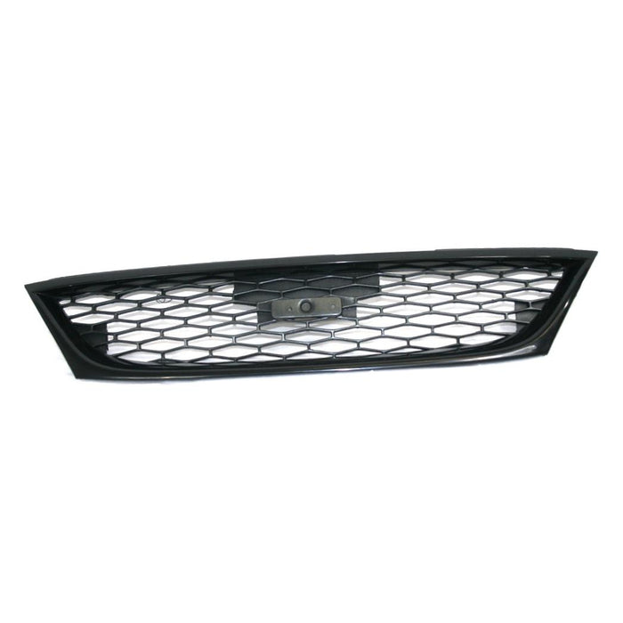 Grille Assembly Compatible with 1998-1999 Nissan Sentra Textured Dark Gray Shell and Insert