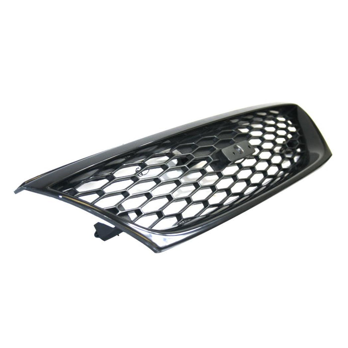 Grille Assembly Compatible with 1998-1999 Nissan Sentra Textured Dark Gray Shell and Insert