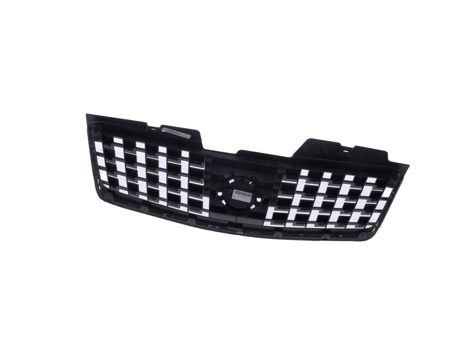 JustDrivably Replacement Parts Front Grille Grill Assembly With Chrome Shell With Dark Gray Insert Compatible With Nissan Sentra 2007 2008