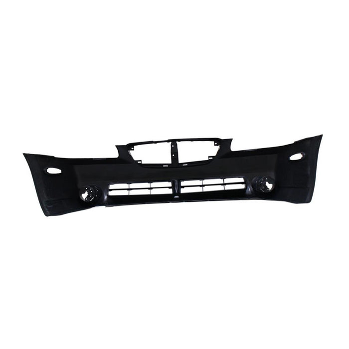 Front Bumper Cover Compatible with 2002-2003 Nissan Maxima Primed with Fog Light Holes