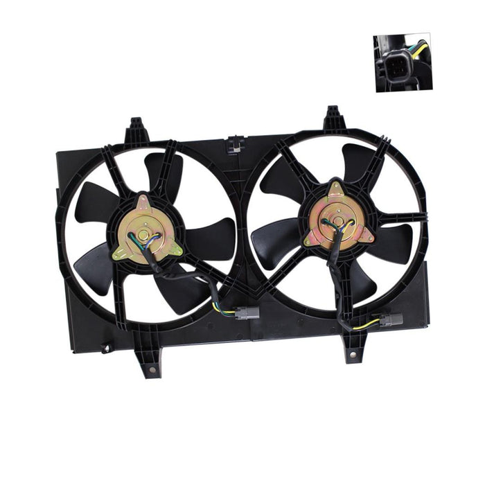 CarPartsDepot New Replacement Parts Front Radiator Cooling Fan Compatible With NISSAN Maxima Compatible With INFINITI I35