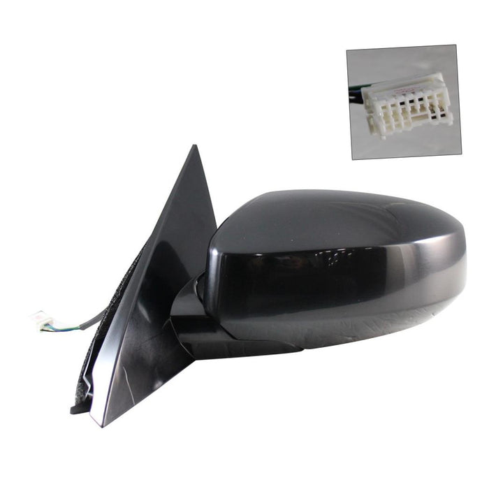 New Replacement Parts Front Left Driver Side Power Heated Non Folding Side View Door Mirror Compatible With NISSAN Maxima Fits NI1320161 96302ZK34E