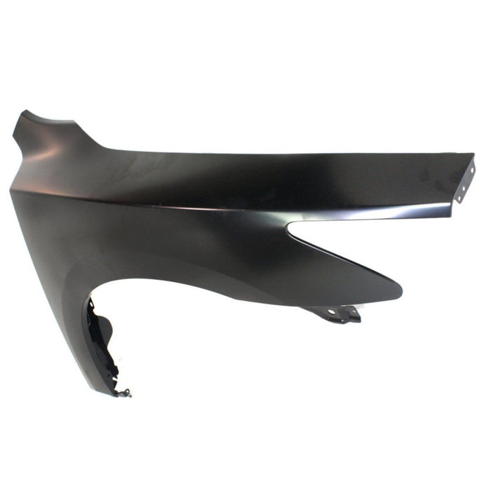 CARPARTSDEPOT 09-12 MAXIMA PASSENGER SIDE FRONT FENDER PRIMERED BLACK STEEL S/SV RIGHT