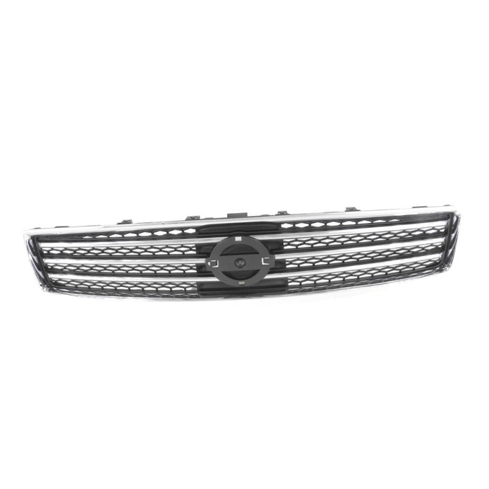 JustDrivably Replacement Parts Front Grille Grill Assembly With Chrome Frame Shell With Black Insert Compatible With Nissan Maxima 2009 2010 2011