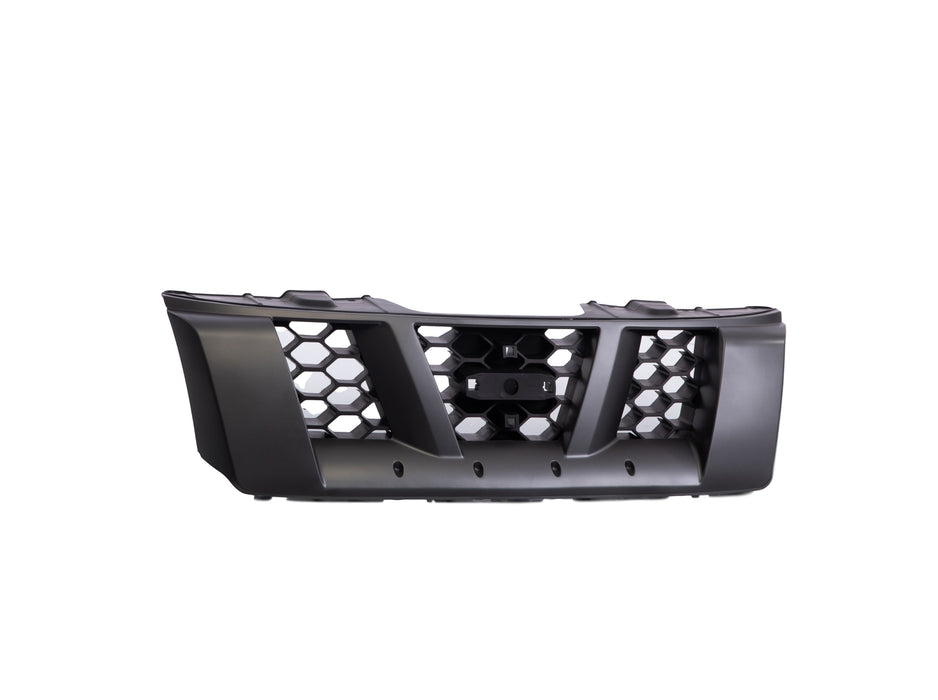 JustDrivably Replacement Parts Front Grille Grill Assembly With Silver Frame Shell With Dark Gray Insert Compatible With Nissan Xterra 2005 2006 2007 2008