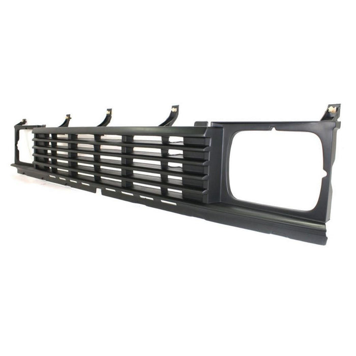 New Front Black Plastic Grille Grill Compatible With NISSAN Hardbody Pickup D21 Truck Fits 2WD NI1200104 6231001G01