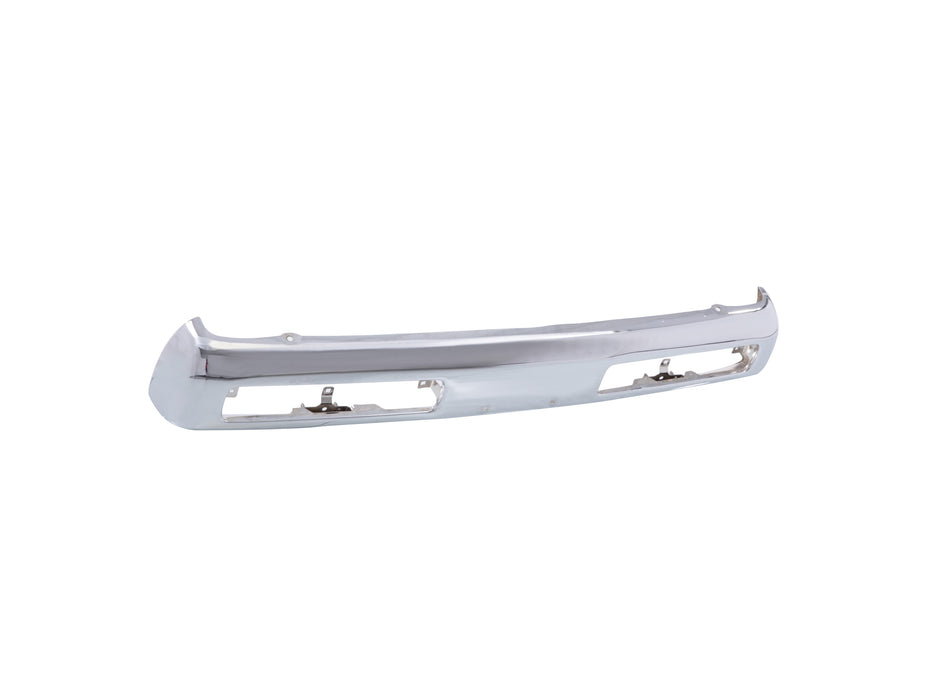 JustDrivably Replacement Parts Front Steel Chrome Bumper Face Bar Compatible With Nissan Pickup 1996 1997