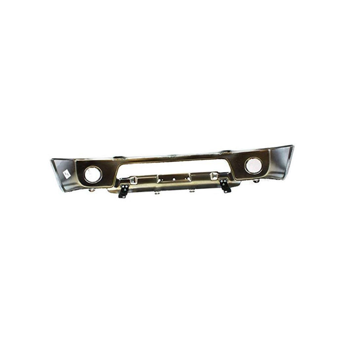 CarPartsDepot, Pickup Bumper Face Bar Assembly Front Chrome Steel Fog Hole, 341-36231-10 NI1002138 62014EA800