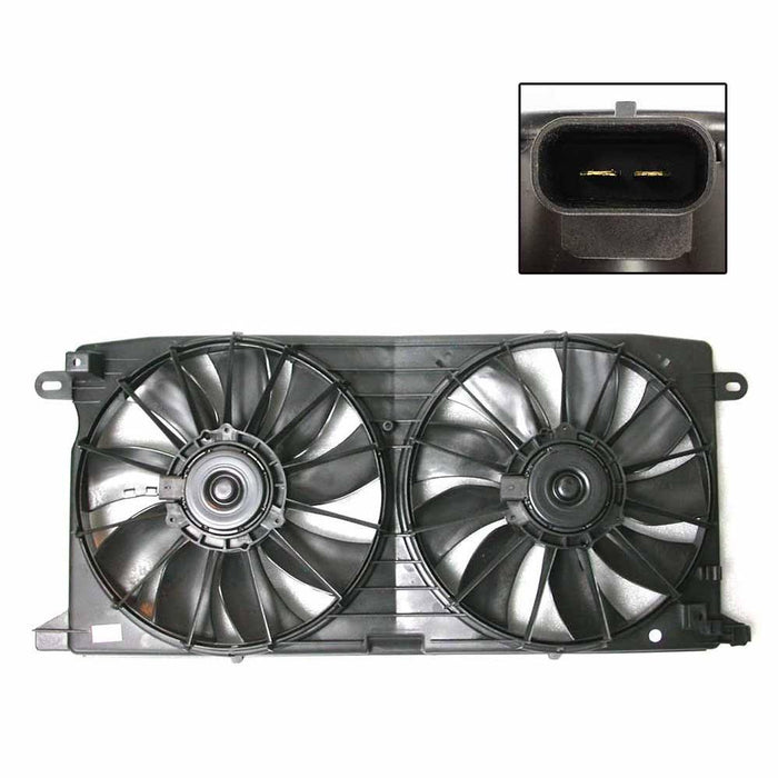 New Replacement Parts Front Radiator Cooling Fan Compatible With CADILLAC DeVille Compatible With OLDSMOBILE Aurora Fits GM3115142 12494766