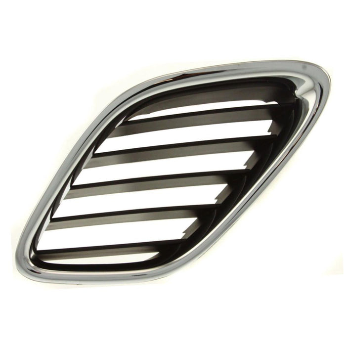 CarPartsDepot New Replacement Parts New Front Left Driver Side Chrome Black Grille Grill Compatible With SAAB 9-3 Sedan Convertible Wagon