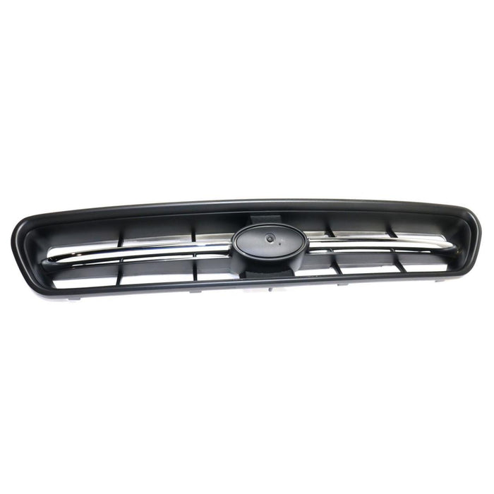 CARPARTSDEPOT Front Grille Assy 2000-2002 Compatible With SUBARU Legacy Brighton L Black/Chrome 91121AE05A