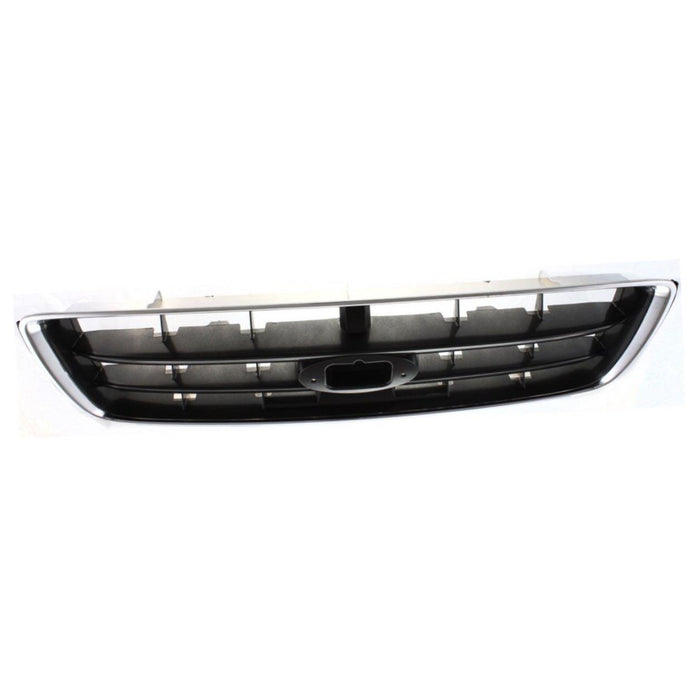 CARPARTSDEPOT Front Grille 2003-2005 Subaru ester 2.5 X XS Chrome/Dark Grey SU1200127