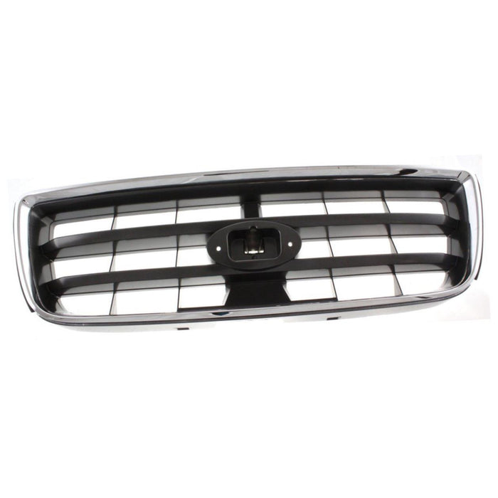 CARPARTSDEPOT Front Grille 2003-2005 Subaru ester 2.5 X XS Chrome/Dark Grey SU1200127