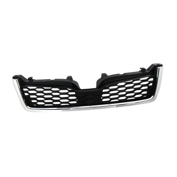 Grille For 2014-2016 Subaru Forester 2.0L w/Chrome Molding Lower Gray Plastic