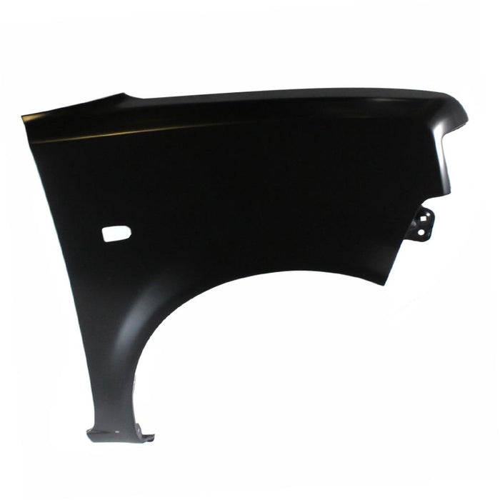 CarPartsDepot 371-411027-02-Ca Front Fender Primered Black Steel Capa W/Lamp&Mldg Hole Right