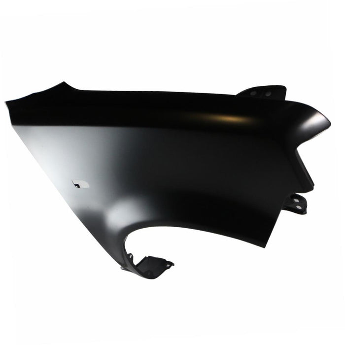 CarPartsDepot 371-411027-02-Ca Front Fender Primered Black Steel Capa W/Lamp&Mldg Hole Right