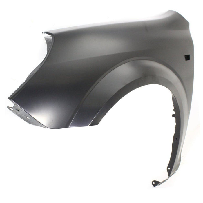 CarPartsDepot 371-401021-01 Driver Side Fender Primed Black Steel LAMP Hole Left