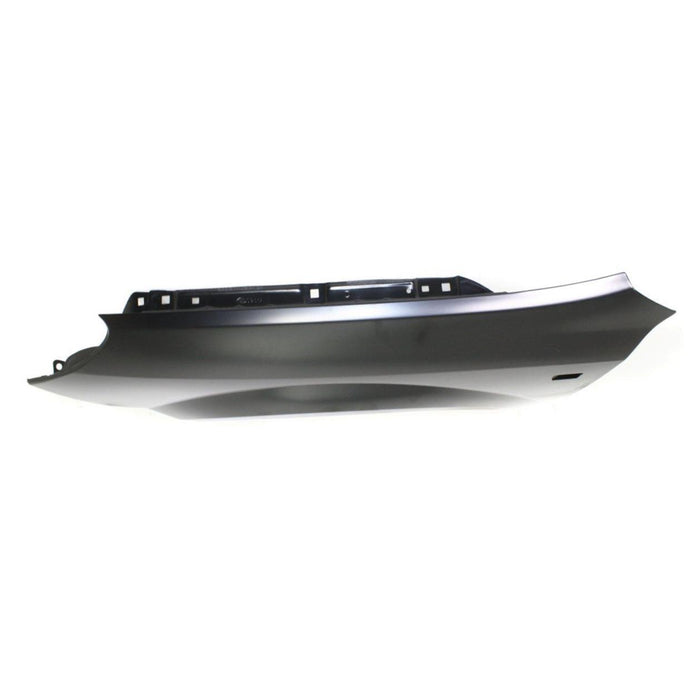 CarPartsDepot 371-401021-01 Driver Side Fender Primed Black Steel LAMP Hole Left