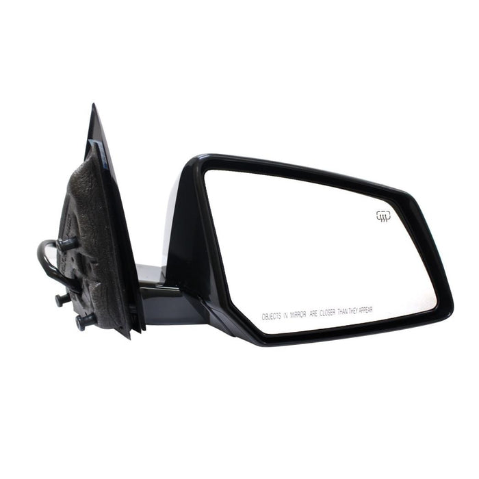 2007-2008 GMC Acadia & Saturn Outlook Power Heated with Turn Signal Light/Lamp (without Memory & Auto Dimmer) Smooth Black Paint to Match Manual Folding Rear View Mirror Right Passenger Side (07 08)