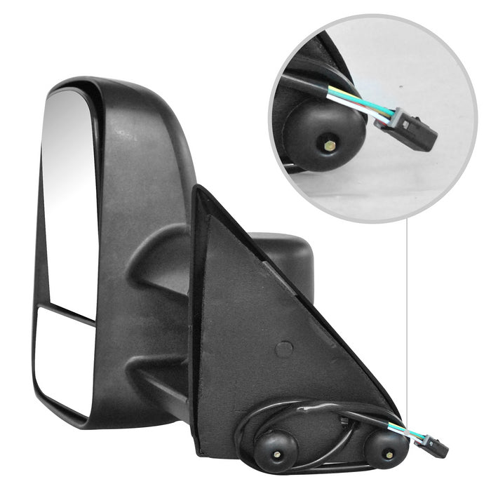 Perfit Zone Towing Mirrors Replacement Fit for SILVERADO SIERRA, POWER,W/O SIGNAL,BLACK (PAIR SET)