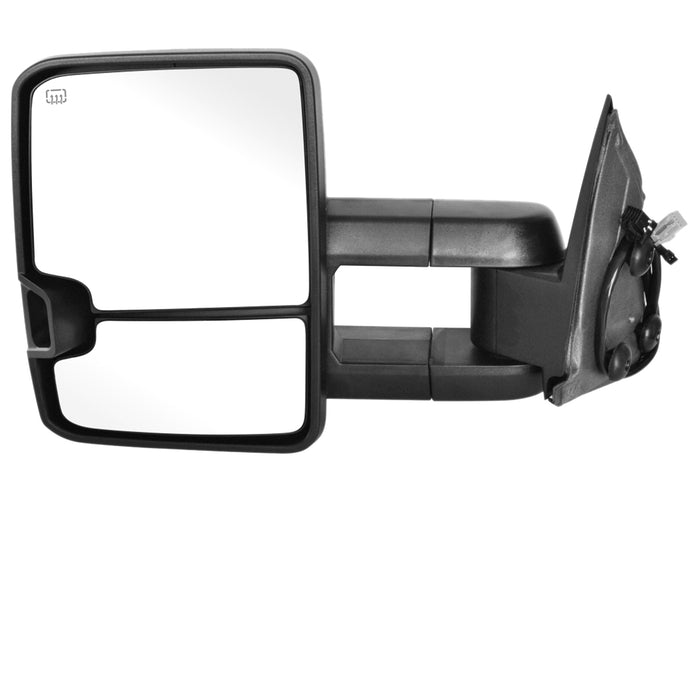 Perfit Zone Towing Mirrors Replacement Fit for 2002-2007 SILVEADO SIERRA Series, W/HEATED,W/AMBER SIGNAL,BLACK (PAIR SET)