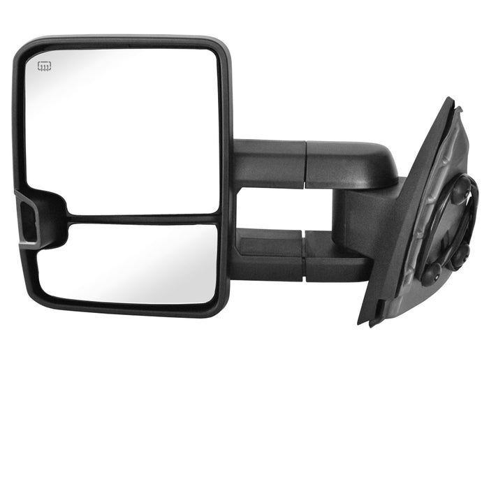 Perfit Zone Towing Mirrors Replacement Fit for 2007-2014 SILVEADO SIERRA Series, W/HEATED,W/AMBER SIGNAL,BLACK (PAIR SET)