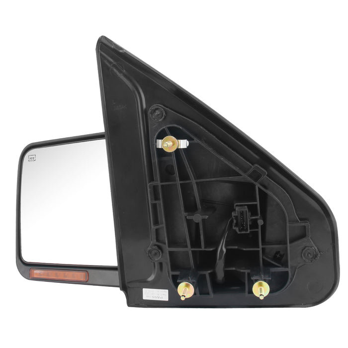 Perfit Zone TOWING MIRROR Replacement Fit For RIGHT SIDE F150 07-14 POWERED,BLACK,HEATED,W/AMBER SIGNAL