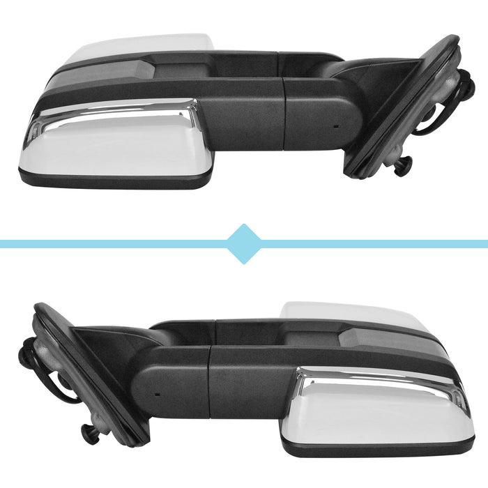 Perfit Zone TOWING MIRROR Replacement Fit For SILVERADO SIERRA 14-ON