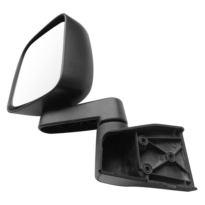 Perfit Zone Towing Mirrors Replacement Compatible with Jeep Wrangler 2003-2006 Manual Black(Left Driver Set)