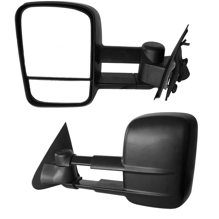 Perfit Zone Towing Mirrors Replacement Compatible with Ford F150 1997-2004 Manual Black Pair Set