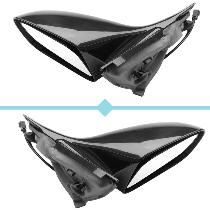 Perfit Zone Towing Mirror Replacement Compatible with Grand Prix 2004-2008 with Power Black Left Driver Set