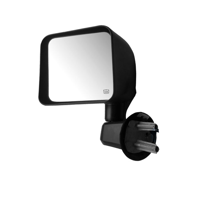 Perfit Zone Towing Mirrors Compatible with Jeep Wrangler 2007-2017 with Power Heated Black Right Passenger Side