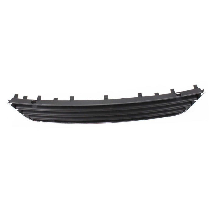 CPP Center Chrome Shell w/ Black Insert Bumper Grille for 06-09 Volkswagen Passat