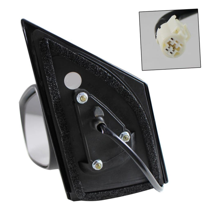 New Replacement Parts Front Left Driver Side Power Side View Door Mirror Compatible With TOYOTA Yaris 4 Door Sedan Fits TO1320231 8794552050