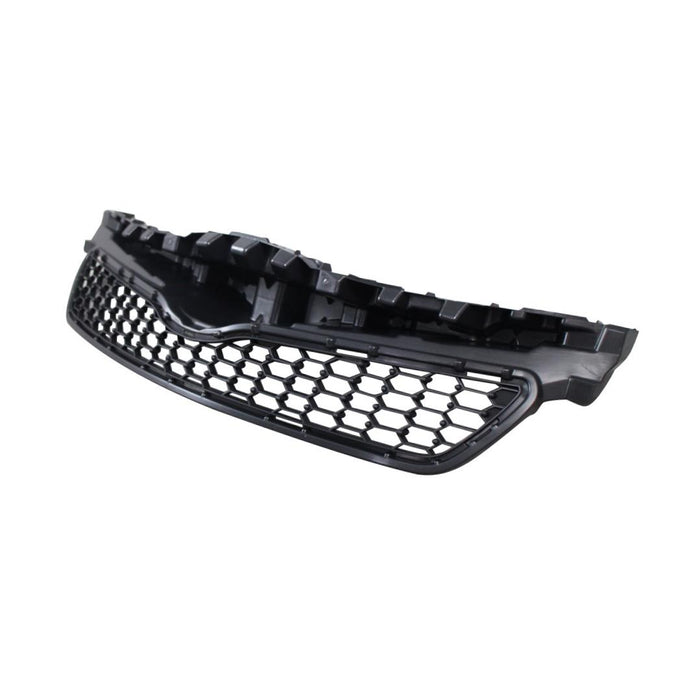 Front Grille Grill Assembly With Black Shell And Insert Compatible With Toyota Yaris Hatchback 2012-2014