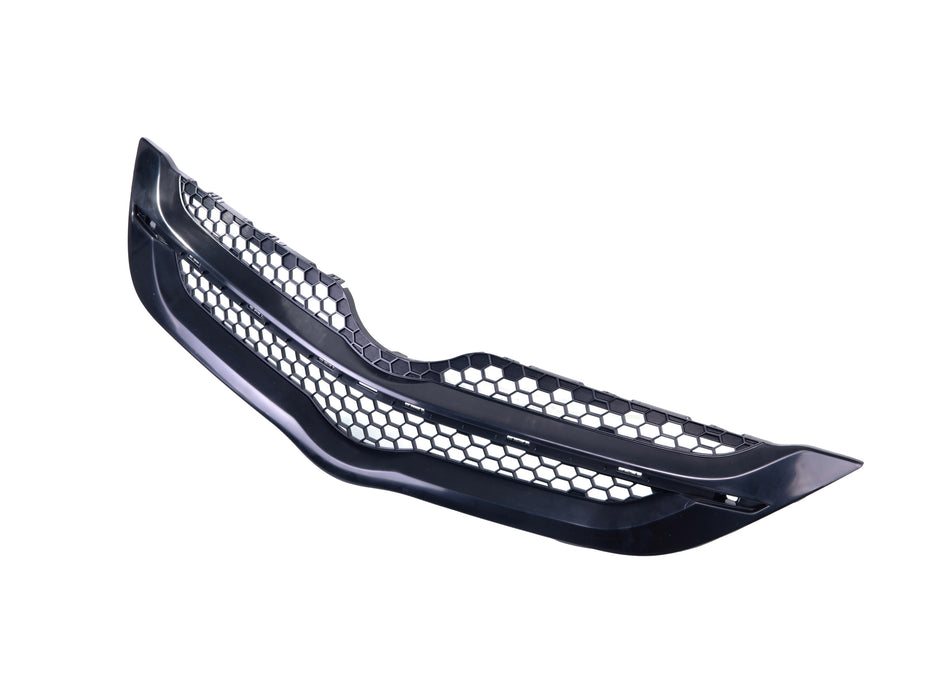 JustDrivably Replacement Parts Front Grille Grill Assembly Black With Honeycomb Insert Compatible With Toyota Yaris 2007 2008 Sedan