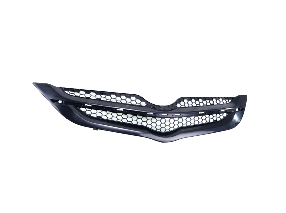 JustDrivably Replacement Parts Front Grille Grill Assembly Black With Honeycomb Insert Compatible With Toyota Yaris 2007 2008 Sedan