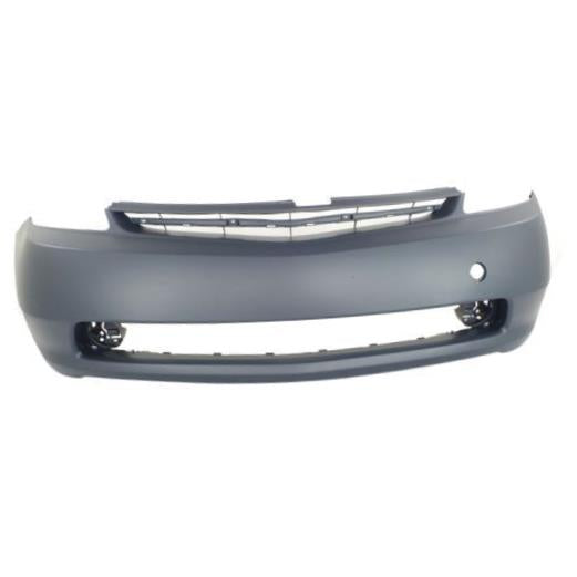 CarPartsDepot, Raw Black Plastic Front Bumper Cover Replacement, 352-441724-10-MB TO1000353 5211947903-PFM