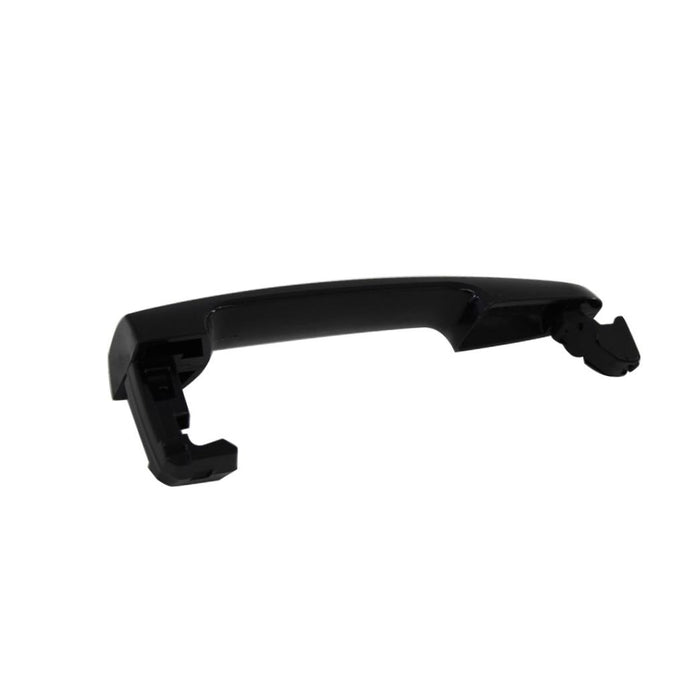 Outside Outer Exterior Smooth Black Front Door Handle W/Keyhole Left Driver Side